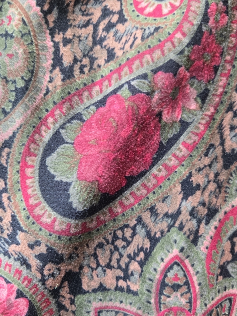 Boho Paisley Vintage Blazer Lagenlook Floral Animal Print Joanna Made In USA - Picture 5 of 9